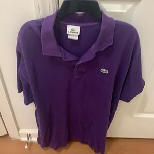 Men’s Lacoste purple polo